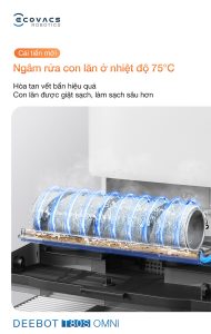 Giặt rửa con lăn bằng nước nóng