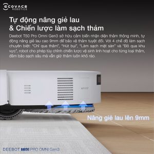 Deebot T50 Pro Omni Gen 3 nâng giẻ lau