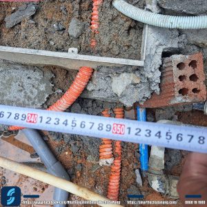 Thi công phần thô hệ thống cổng tự động