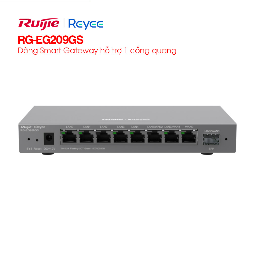 RG-EG209GS (5) Thiết bị định tuyến Router 8 cổng Reyee RG-EG209GS