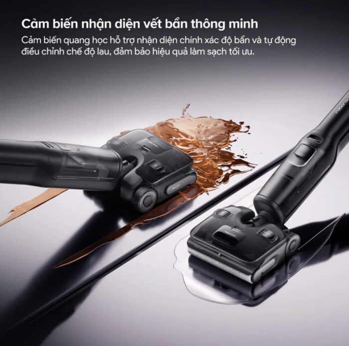 Roborock F25 ACE Pro (3) cảm biến nhận diện thông minh vết bẩn