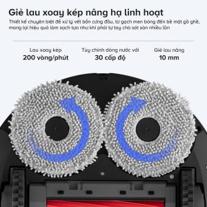 Roborock Qrevo S Pro vơi hệ thống lau xoay kép