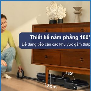 Tineco Floor One S6 Stretch Extreme với thiết kế nằm phẳng
