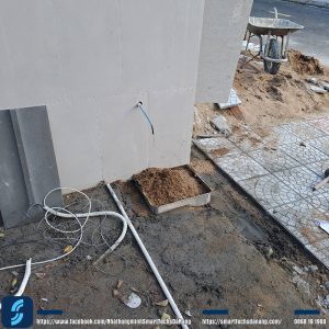 Khảo sát thi công ray dưới cho cổng tự động